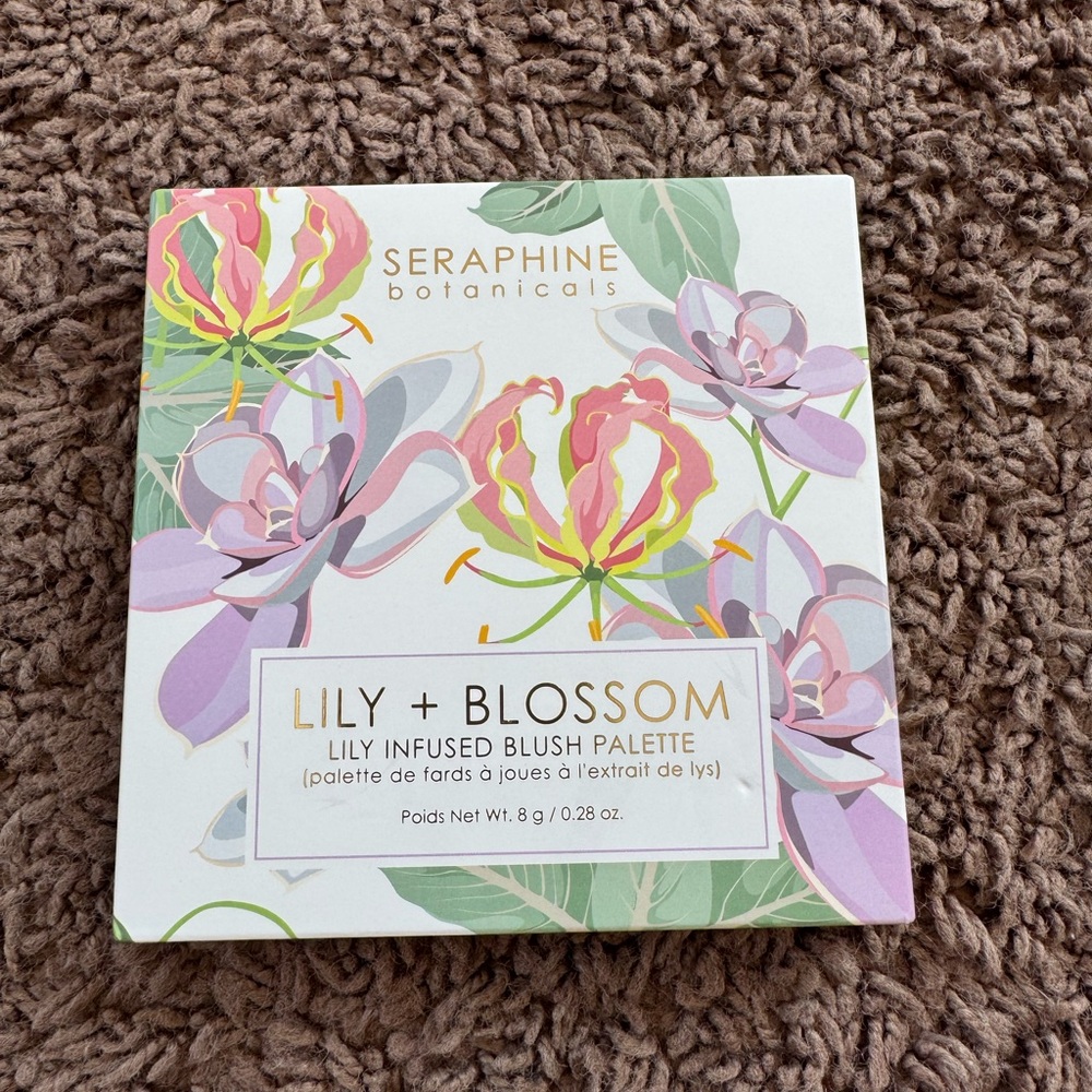 2 FOR $25 Seraphine BOTANICALS Lily + Blossom Lily Infused Blush Palette NEW - Picture 2 of 4